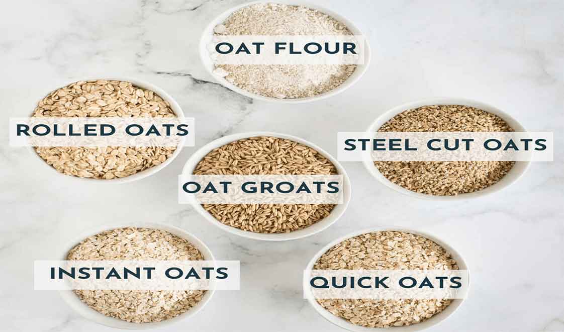 các loại yến mạch cơ bản