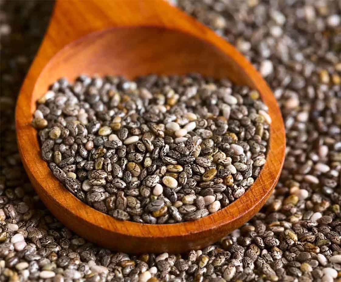 Hạt chia chất lượng cao phải khô ráo, tơi và không vón cục