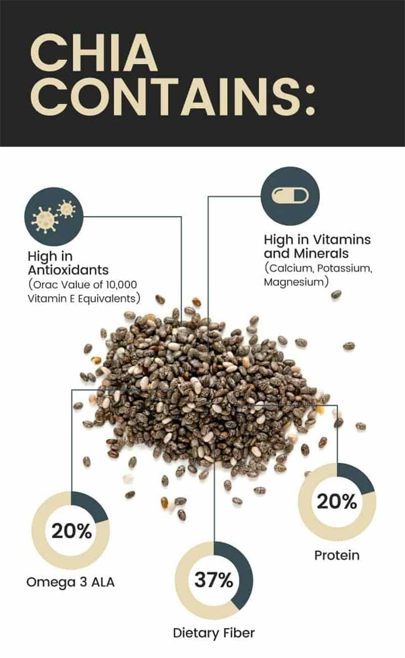 hạt chia chứa nhiều Omega 3